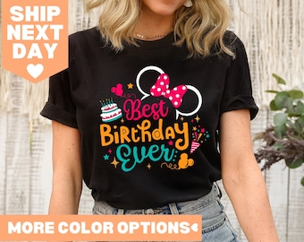 Best Birthday Ever Minnie Disney Shirt, Disney Shirt, Disney Birthday Party Shirt, Matching Disney Birthday Shirt, Birthday Girl Shirt,