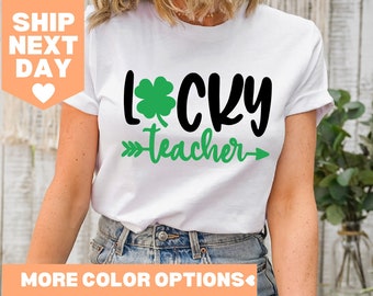 Lucky Teacher-shirt, St. Patricks Day-shirt, St. Patrick's Day Lucky Teacher-shirt, St. Patricks Day Teacher-shirt, Patricks Day-leraarcadeau