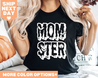 Momster Shirt, Mom Halloween Shirt, Funny Mom Shirt, Funny Halloween Shirt, Momster Sweatshirt, Mom Shirt, Halloween Shirt, Spooky Vibes Tee