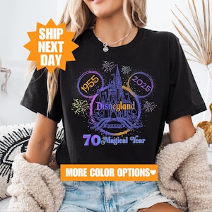 Disneyland 70-jähriges Jubiläum Shirt, 70 Jahre Magie Shirt, Disney Familien Urlaub Shirt, Micky und Freunde, Disney Familie passende Shirt