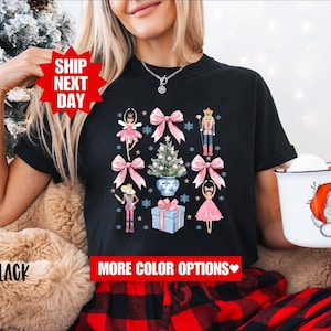 Comfort Colors® Nutcracker Coquette Sweatshirt, Nutcracker Shirt, Lets Get Crackin Shirt, Retro Nutcracker Shirt, Christmas Nutcracker Shirt