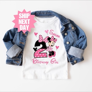 Minnie 2nd Birthday Shirt, Birthday Girl Shirt, Minnie Birthday Shirt, Disney Birthday Shirt, Kids Birthday Shirt, My 2nd Birthday Shirt