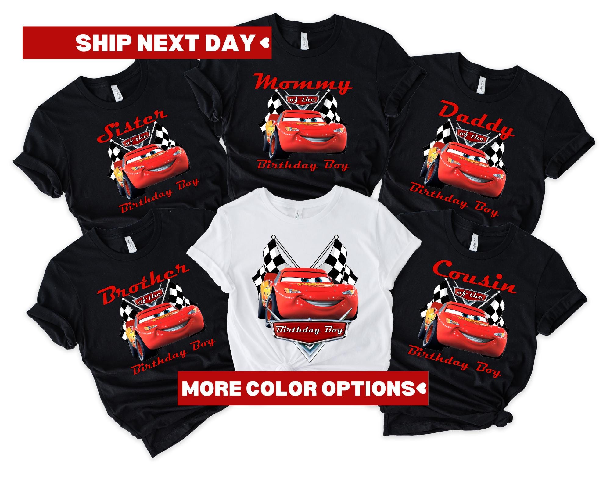 Lightning McQueen Birthday Shirt, Disney Cars Birthday Family Shirts, Disney Family Birthday Shirt, Cars Theme Party, Birthday Boy Shirt