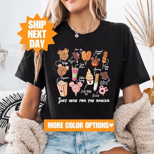 Just Here For The Snacks Shirt, Disney Snacks Shirt, Disneyland Snacks Shirt, Disney Snacks Lover Shirt, Cute Snacks Tee, Epcot Snack Shirt