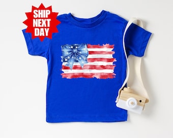 4th of July Kids Shirt, Kids American Flag Shirt, 4th Of July Toddler Shirt, Memorial Day Shirt, Patriotic Kids Shirt, Custom Kids Shirt