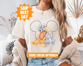 Lady und das Tramp Paar Shirt, Disney paar Shirts, Disney Familien Shirts, Disney Halloween Shirt, Disney passende Shirt, Lady und Tramp