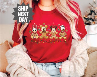 Mickey and Minnie Gingerbread Shirt, Disney Christmas Sweatshirt, Disney Snacks Shirt, Disneyland Christmas Shirt, Disneyland Christmas Tee
