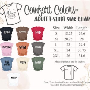 a t - shirt size chart for a child's t - shirt