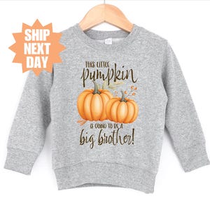 Camiseta de calabaza de Gran Hermano, camiseta de &quot;Ascenso a Gran Hermano&quot;, camiseta de anuncio de embarazo de otoño, camiseta de &quot;Nuevo Gran Hermano&quot;, camiseta de &quot;Futuro Gran Hermano&quot;