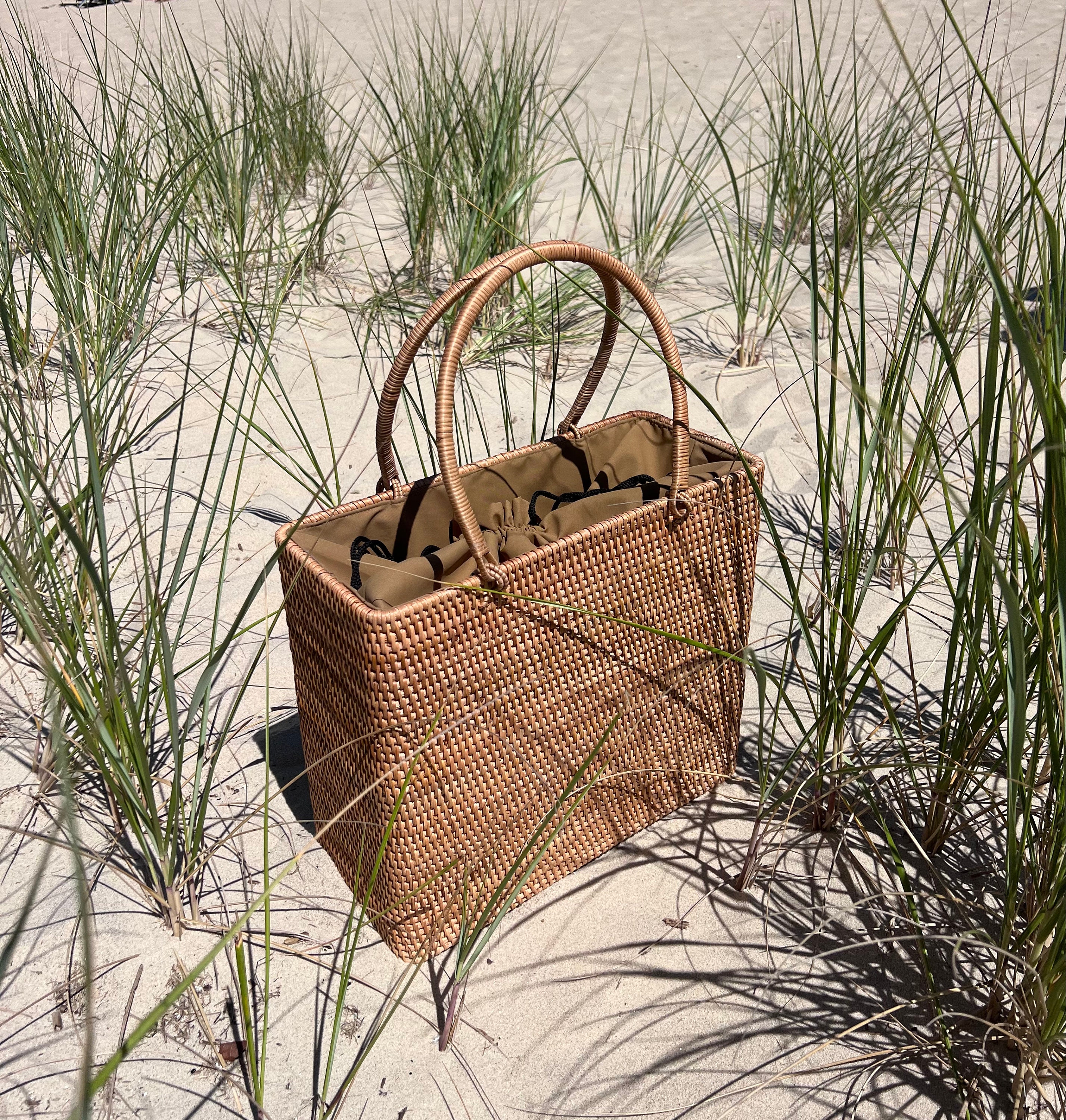 Square Rattan Bag - Etsy