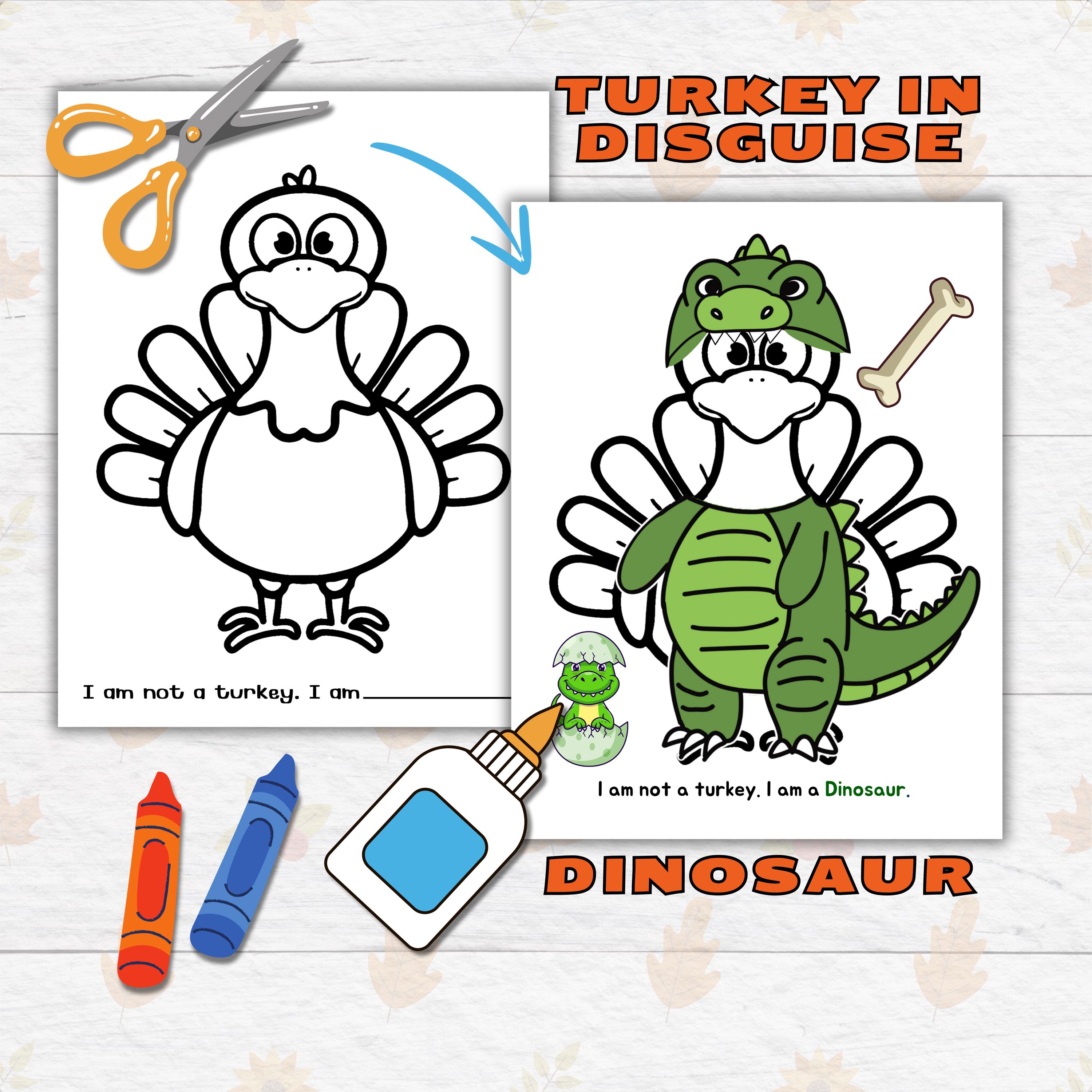 disguise a turkey thanksgiving printable crafts for kids and