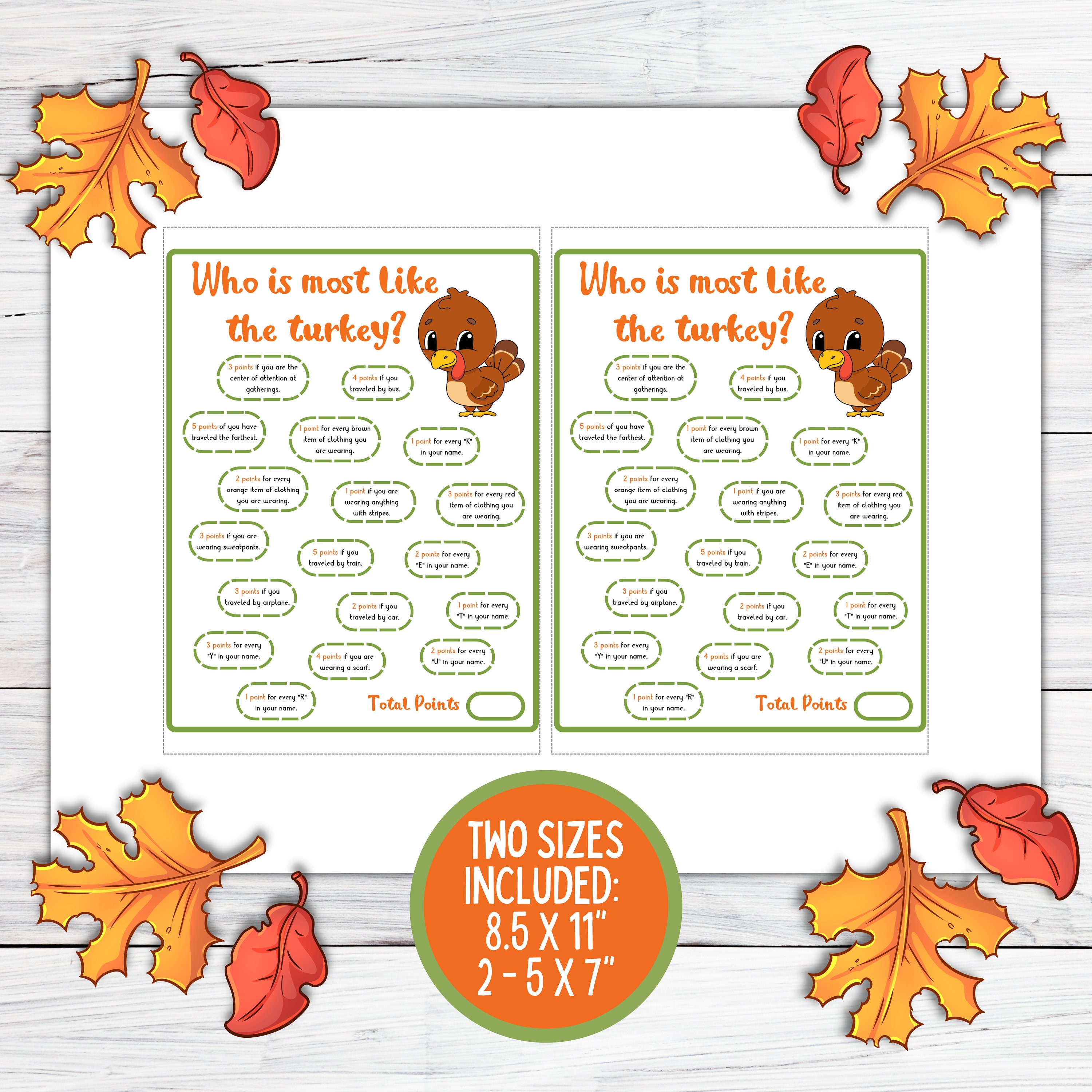 Thanksgiving Icebreaker Games Printable Holiday (Download Now) Etsy