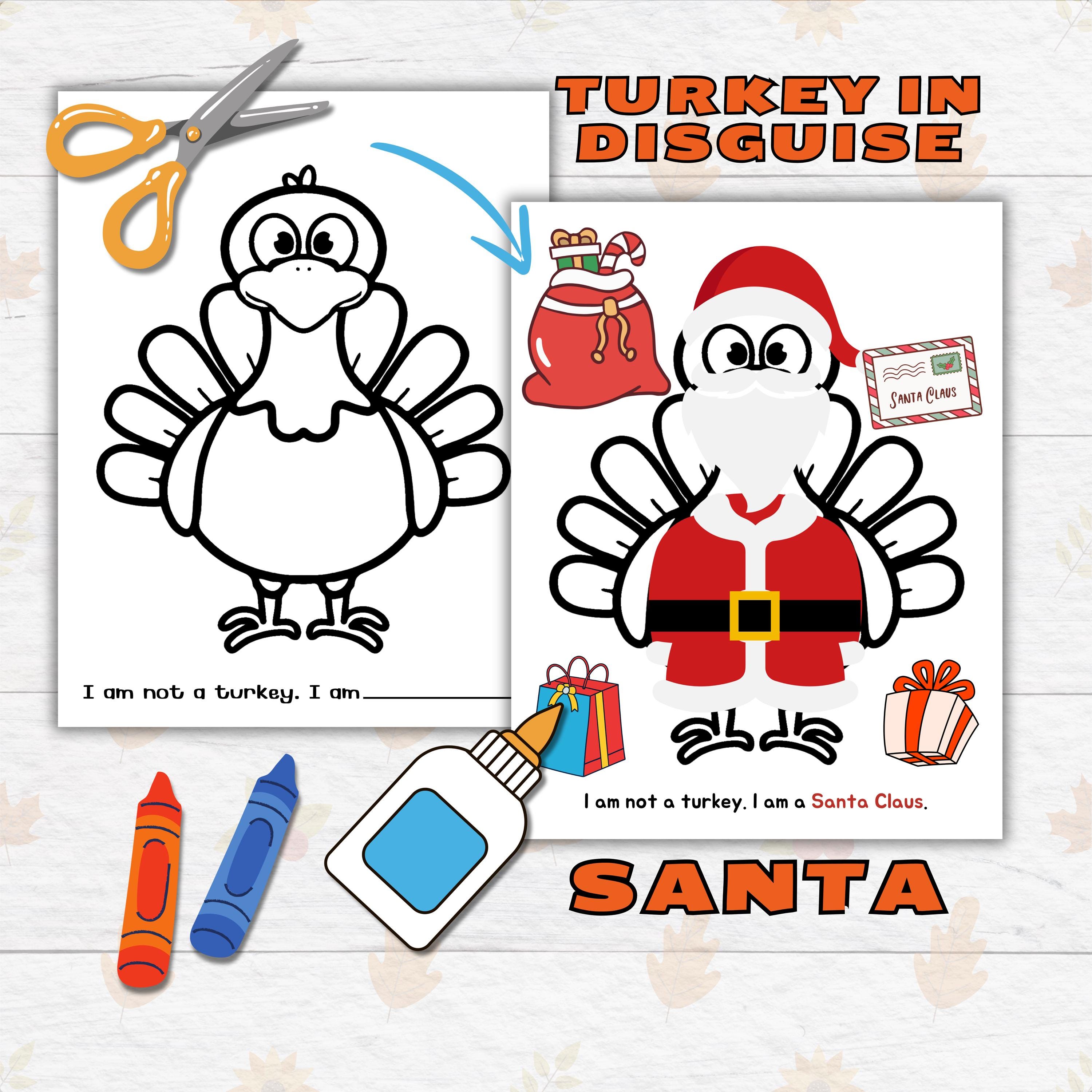 disguise a turkey thanksgiving printable craft for kids and