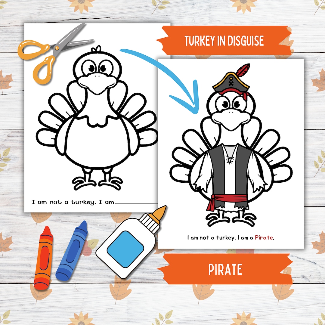 Disguise a Turkey Thanksgiving Printable Craft for Kids and Toddlers, Pirate Turkey in Disguise, Turkey Paper Doll Printable Craft Kits - Etsy disguise-a-turkey-thanksgiving-printable-craft-for-kids-and-toddlers-pirate-turkey-in-disguise-turkey-paper-doll-printable-craft-kits-etsy