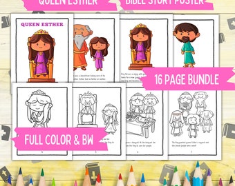 Lección de la historia bíblica de la reina Ester para niños