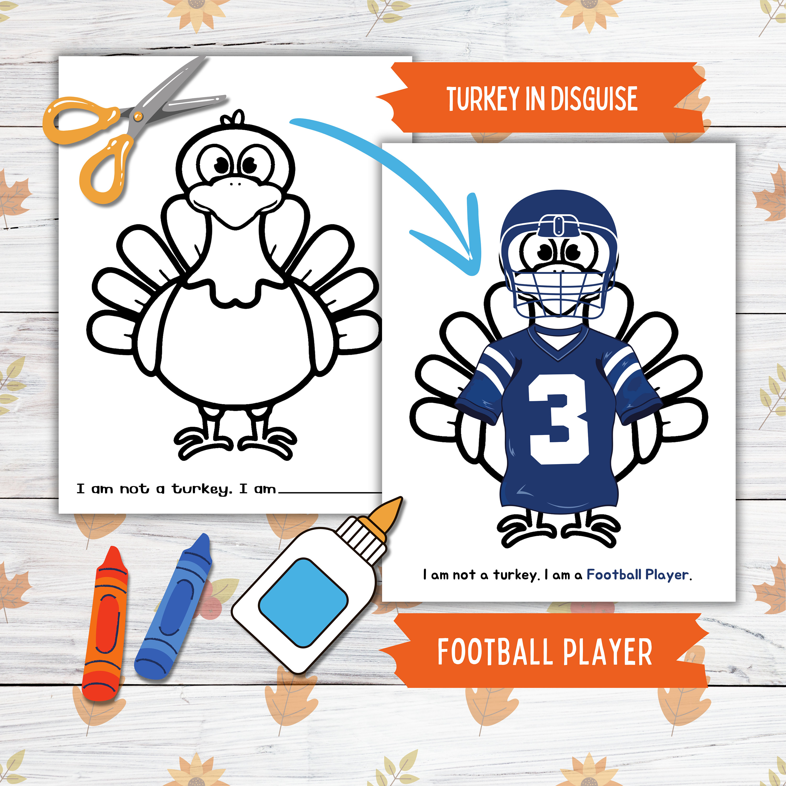 football player disguise a turkey - etsy Österreich
