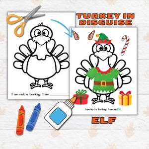 Disguise a Turkey Thanksgiving Printable Craft for Kids and Toddlers ...