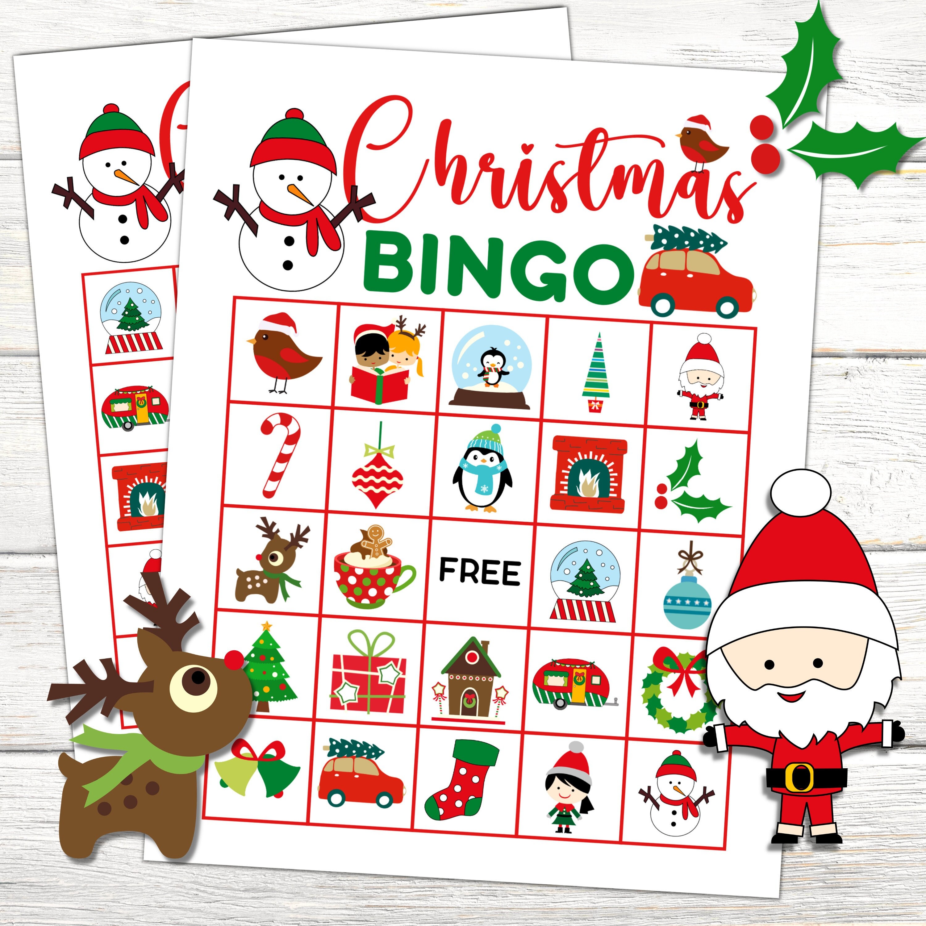 Christmas Bingo Game Printable Christmas Bingo Cards Christmas Games