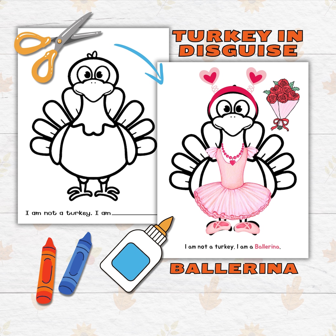 disguise a turkey thanksgiving printable craft for kids and