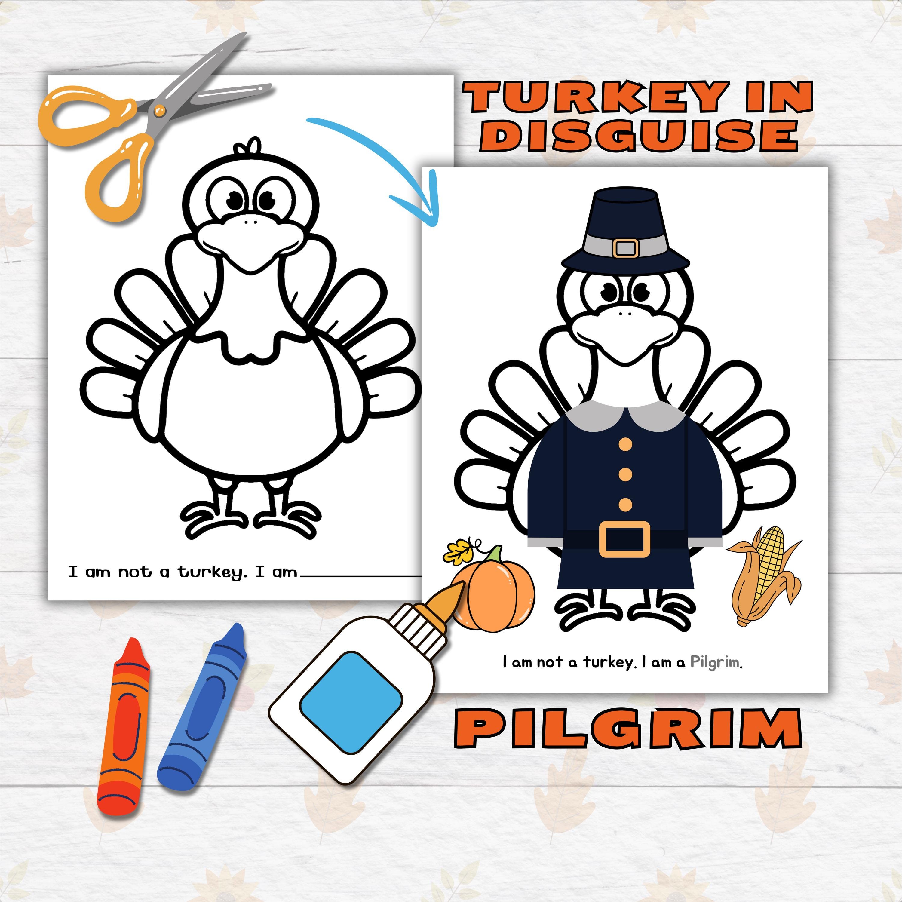 disguise a turkey thanksgiving printable craft for kids and