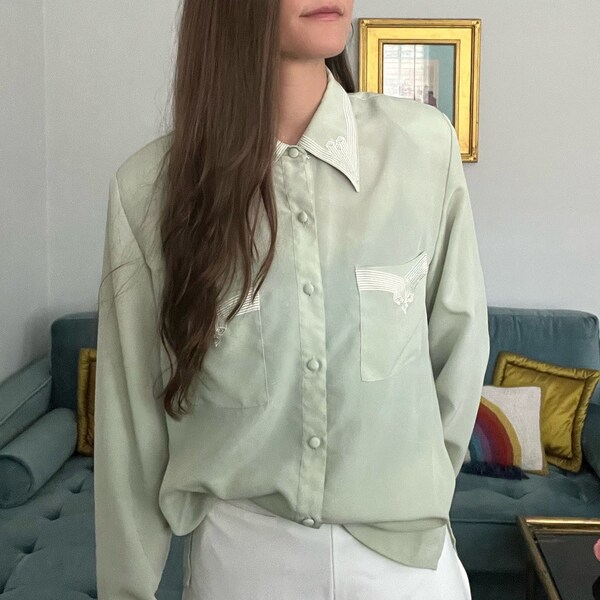 Sage Green Mens Dress Shirt Etsy