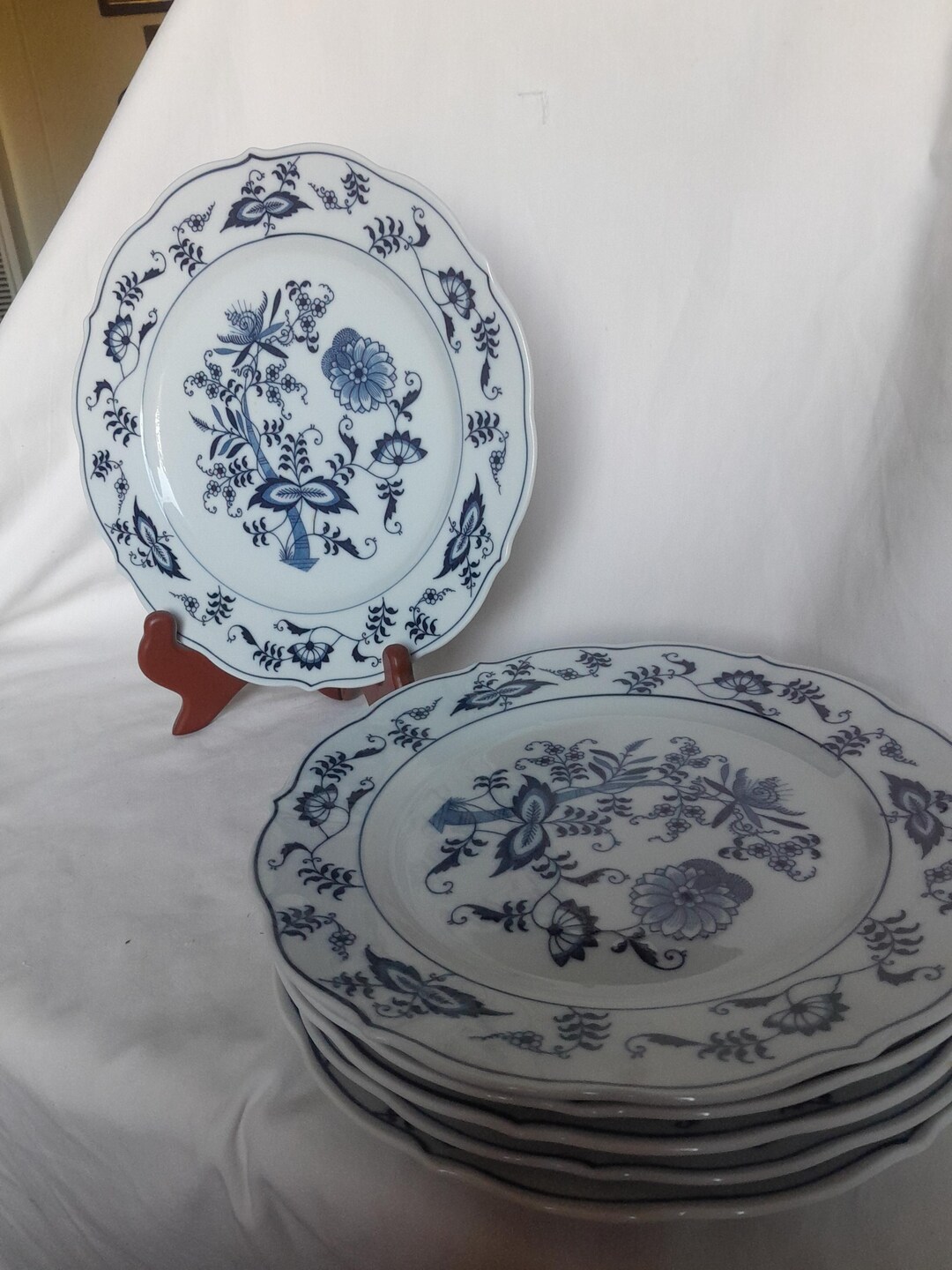 Vintage Blue Danube Salad Plate - Etsy