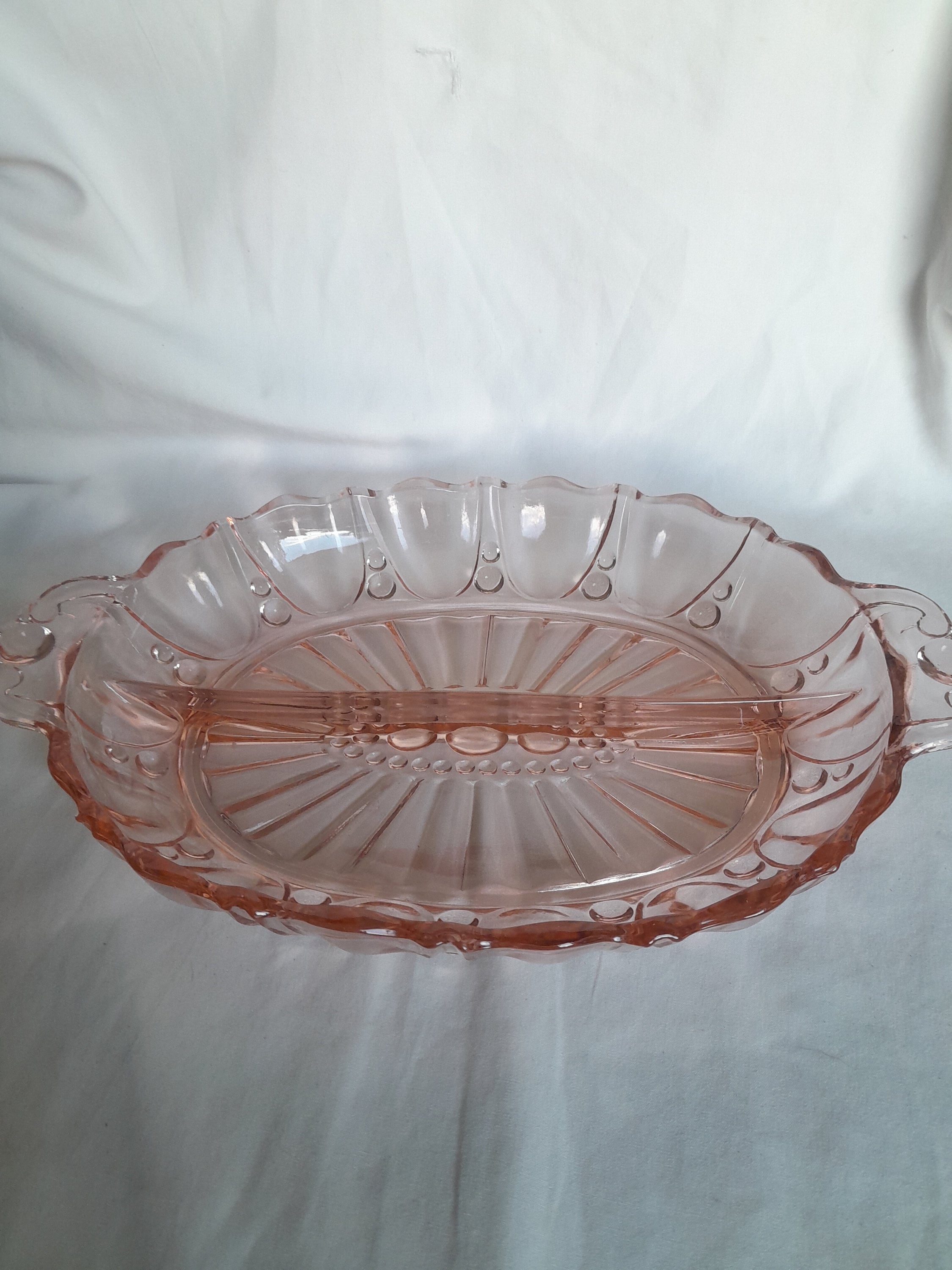 Vintage Brass 4 Way Pickle Dish- Ca 1930 Vintage Brass 4 Way Pickle Dish- Ca 1930