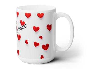 Valentine Coffee Mug Love Message Cup Design Romantic Gift Idea Inspiration Couple Present Morning Surprise Valentine Day Celebration