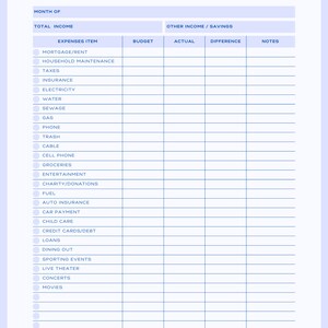 Planificador de presupuesto mensual elegante y colorido - Seguimiento financiero mensual - Organización financiera - Organícese - Cambie su vida