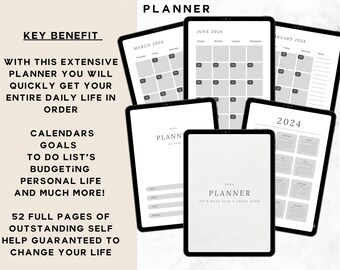 Adhd Daily Planner Printable Pages Organization System Time Management Productivity Journal Weekly Task Organizer Template Monthly Budget