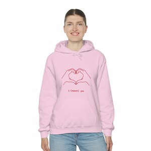 I Heart You - Heavy Hooded Sweatshirt - Show Your Love