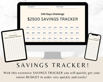 Budget Planner Savings Planner Savings Tracker Budget Planner Easy Digital Download for Print Usage Get Organized Organization Unlimited Use