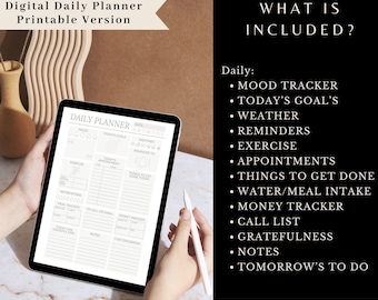 Daily Productivity Planner Adhd Organization Tool Student Academic Time Management System Notebook Goal Setting Appointment Schedule