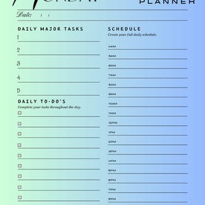 Adhd Planer Printable Produktivitätswerkzeuge Zeitmanagement Zielvereinbarung Tagesablauf Aufgabenplaner Fokus Verbesserung System Download