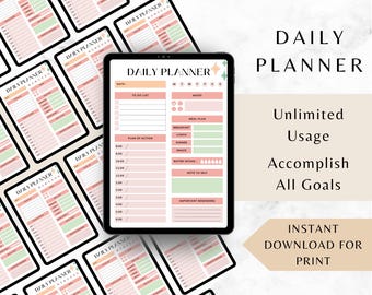 Daily Productivity Planner Adhd Organization Tool Student Focus Helper Professional Goal Tracker Appointment Schedule Book Minimalist
