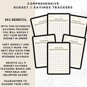 Digital Budget Planner Savings Tracker Money Management Financial Goal Vacation Save Monthly Income Expense Tracking Simple System Finance