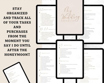 Wedding Planner Checklist Bride Planning Guide Marriage Organizer Book Schedule Comprehensive Binder Preparation Tool Engagement Present