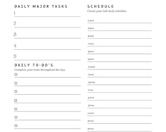 Adhd Productivity Planner Printable Template Goal Tracker Time Management System Digital Focus Organizer Brain Dump Journal Daily Schedule