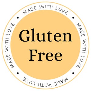 グルテンフリーテンプレート デジタルダウンロード 印刷可能なラベル アレルゲン警告ステッカーデザイン 黄色 黒 安全 キッチン 整理 パントリー