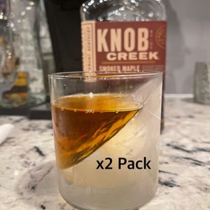 Whiskey Ice Half Glass Maker SET