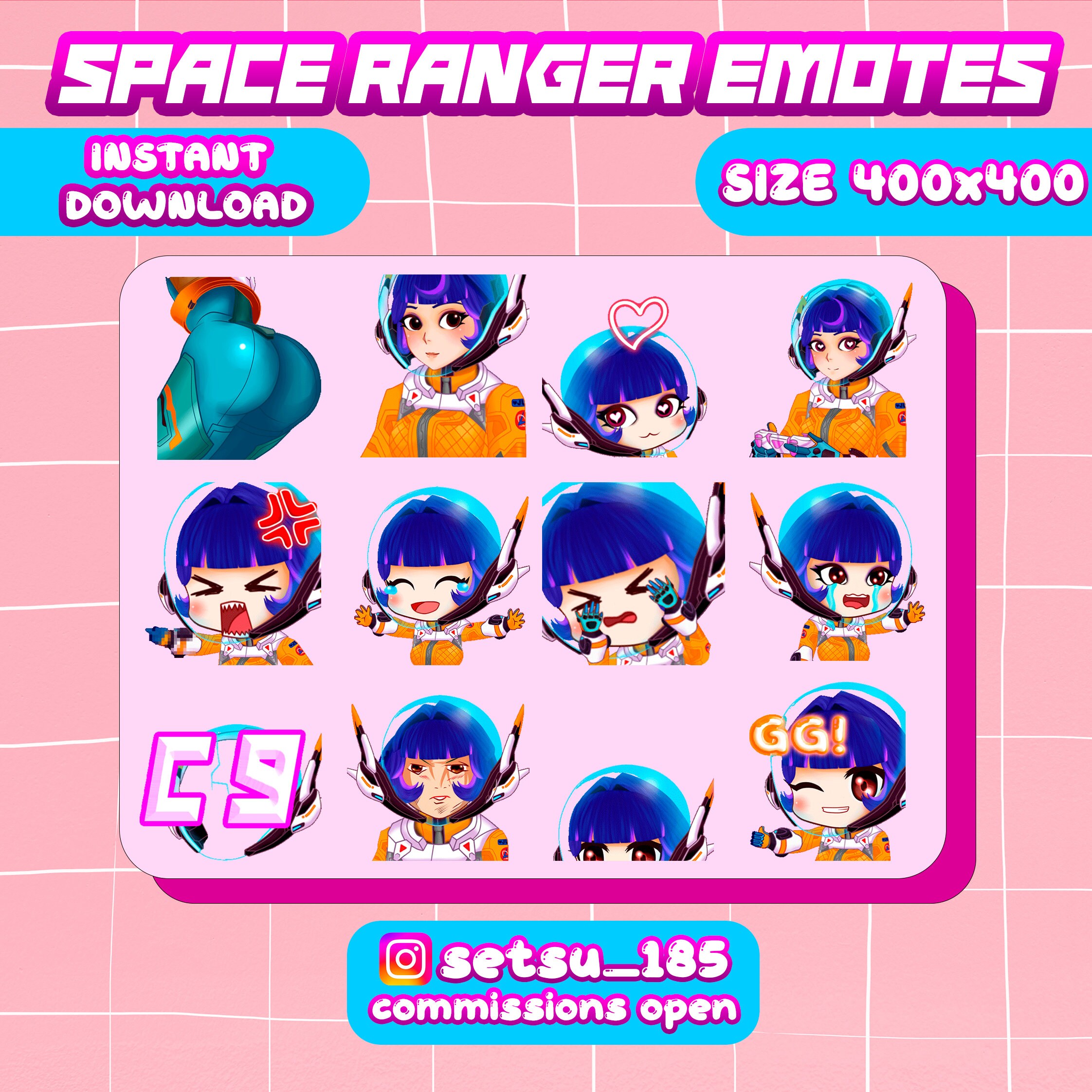 JUNO / SPACE RANGER / Overwatch / Emotes / Overlay /streamer / Pack ...