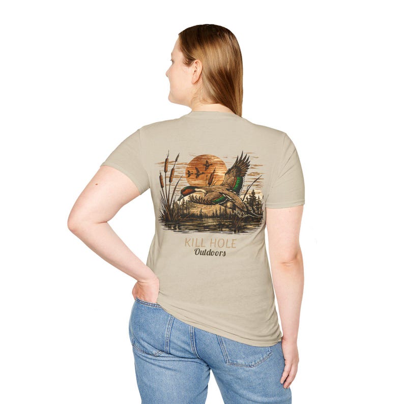 Pintail Drake Tshirt, Duck Hunting Shirt, Men's Classic Tee, Wildlife Bird Graphic Top, Outdoor Sports Apparel image 4