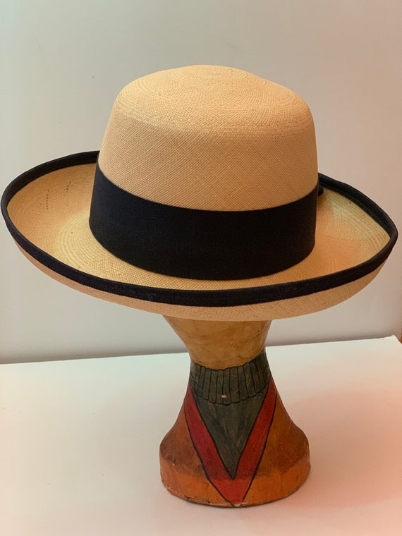 Blush Ribbon Panama Hat main image 1