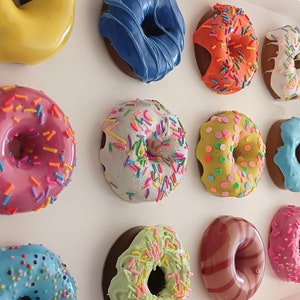 Donut Pop Art Sculpture, Donut Art, Assorted Dozen, Colorful, Food Art, Kitchen, Living Room, Restaurant Decor, Dunkin, Maximalist, Nursery