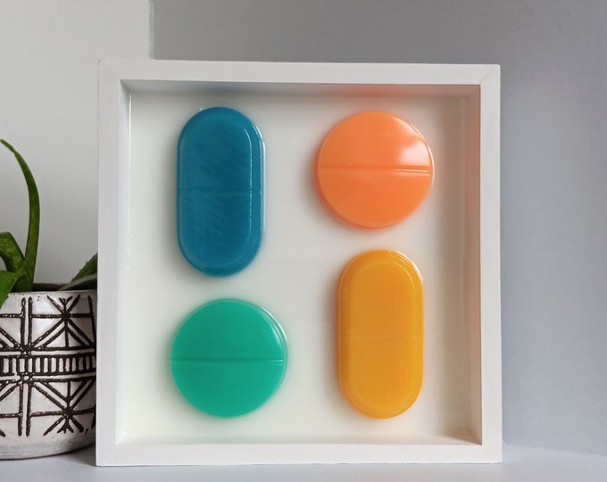 Large Stylized Pill Art