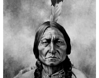 Sitting Bull Portrait Art Print (Digital Download)