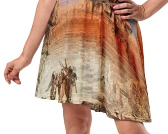 20,000 Leagues Deep Sea Diver Scene Skater Skirt