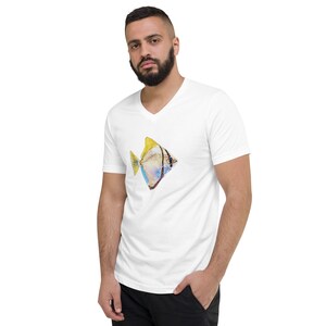 Monodactylus Unisex Short Sleeve V-Neck T-Shirt
