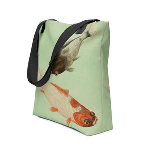 Vintage Koi Tote Bag – 10 Le Masque Le Cap-mine. Inspired by Classic Chinese Art