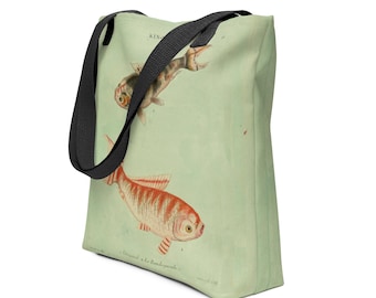 Vintage Koi Tote Bag 21 l'Original le Bande-gueule. Inspired by Classic Chinese Art